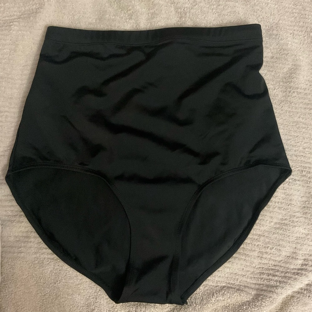 Swimsuits for All Black High Waist Swimsuit Bottoms 12